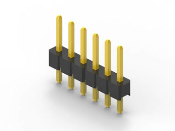 Đơn hàng đầu pin nam kết nối 6 pin đen thân nhựa
