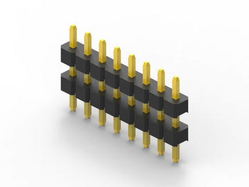 10 pin 2,54 mm Pitch Male Pin Header Connector Kháng tiếp xúc 20mΩ Max