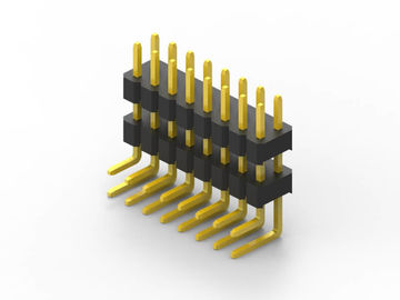 2.00mm pin header hai hàng R/A PA6T nhựa áp dụng trong thiết bị