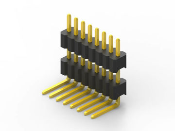 1.27 mm Pitch PCB Header Connector Concave Bending Single Row Double Plastic