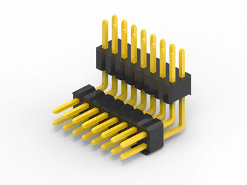 Gold Flash 3U'' Pin kết nối bảng mạch, hai nhựa góc phải PCB kết nối