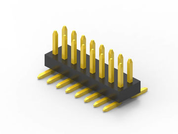 Bộ kết nối đầu pin nam SMD hai hàng 14 pin Vàng hợp kim vật liệu tiếp xúc