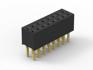 Kết nối đầu dòng nữ thẳng 1.27mm Pitch Through Hole cho bo mạch chủ
