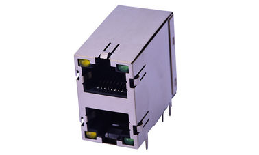 High Standard Rj45 Network Connector Lớp hai với đèn LED tùy chỉnh