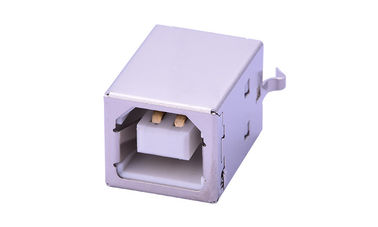 White Core Mini USB Connector nữ, 1.0A Đánh giá hiện tại Mini USB Connector