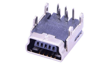 Mini 90 độ Micro USB Connector Patch Điện thoại di động ổ cắm Đánh giá điện áp 30V