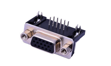 9 PIN 15 Ways nữ D Sub Input Output Connectors 250V AC Đánh giá điện áp với vít