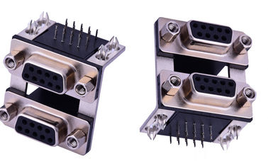 Black VGA Socket D SUB Input Output Connectors kết hợp 9 Mother Copper Alloy