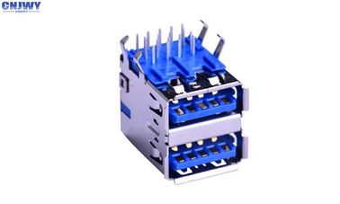 High Speed Date Wire Input Output Connectors Lớp hai DIP loại nhựa màu xanh