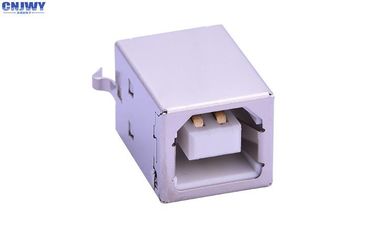 White Core Mini USB Connector nữ, 1.0A Đánh giá hiện tại Mini USB Connector