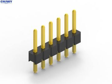 Đơn hàng đầu pin nam kết nối 6 pin đen thân nhựa