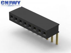 6 pin đến 40 pin đầu đầu phụ nữ kết nối 1.27mm Pitch Black bền