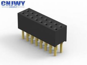 Kết nối đầu dòng nữ thẳng 1.27mm Pitch Through Hole cho bo mạch chủ