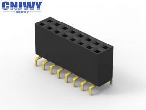 2 pin đến 80 pin đầu phụ nữ kết nối 2.54mm Pitch 2 hàng Kháng cách nhiệt