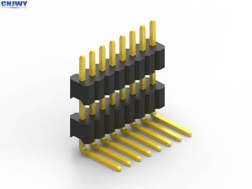 1.27 mm Pitch PCB Header Connector Concave Bending Single Row Double Plastic
