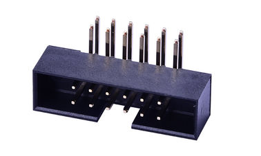 Kết nối tiêu đề hộp góc phải 2 * 6 Pin PA6T Chiều cao 4,8mm Điện lực 2.0AMP