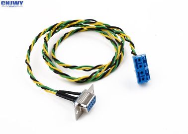 9 pin nữ D - Sub xe dây chuyền dây chuyền cắm trong khối đầu cuối sợi màu sắc