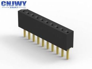 Đen phụ nữ PCB Header Connector 1.27mm Pitch LCP vật liệu H = 2.1mm