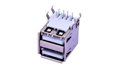 Các kết nối đầu vào đầu ra cơ sở kép 90 độ màu trắng lõi cao su đồng loại chảo chèn