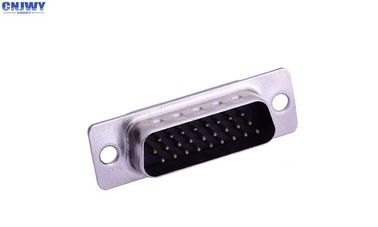 3 hàng Db 26 Pin Connector, 180 độ D Sub Male Connector đồng hợp kim