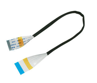 Cáp dây chuyền 1mm pitch ribbon, 30 Ways A Type Shielded Flat Flex Cable