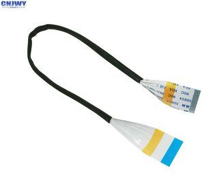 Cáp dây chuyền 1mm pitch ribbon, 30 Ways A Type Shielded Flat Flex Cable