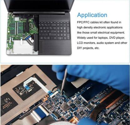 Cụm cáp FFC bền bỉ với độ linh hoạt cao và bước chân chính xác, phù hợp cho các thiết bị điện tử phức tạp