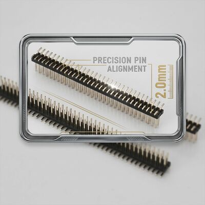 Đầu nối chân đực hàng kép xếp chồng cao 2.54mm Pitch Vòng đệm bảng mạch PCB Chiều cao mở rộng