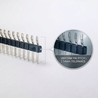 Đầu nối chân cắm đực SMT hàng đôi 1.27mm bước răng nhỏ Thiết kế gắn bề mặt PCB nhỏ gọn