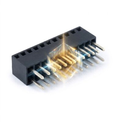 2,54mm Cao độ hiện tại 5A Đầu nối kép đầu nối nữ Ổ cắm nguồn PCB