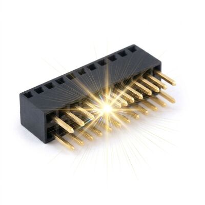 0,8mm Pitch Fine Pitch Gác lửng Đầu nối nữ tiêu đề Hàng kép Ổ cắm PCB xếp chồng 2x30P