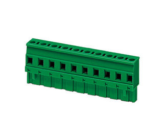 4000V Plug In Terminal Block Connector CPT 5.08mm Pitch 1 * 18P Xanh PA66 SN