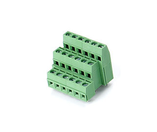 EU Style PCB Terminal Block Connector CET1.5 Điện vào 5,08mm Pitch 1 * 06P Xanh