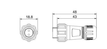 Bộ kết nối cắm máy bay chống nước GM1310 7Poles nam và nữ 200V 5A
