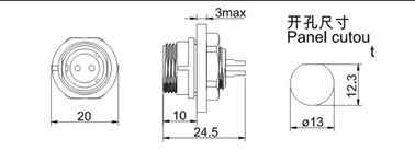 Điện áp thử nghiệm 1500V ((AC.V / Min) Cắm đầu cuối kết nối khối với chân tùy chỉnh
