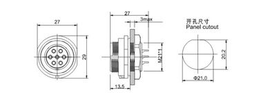 Điện Nylon kết hợp kết nối khối đầu cuối, 15 AMP vòng 2 pin cáp cắm kết nối