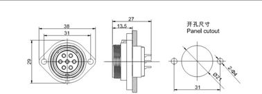 IP68 chống nước GM2113 nối cắm cáp hàn với sườn 5 - 10 AWG