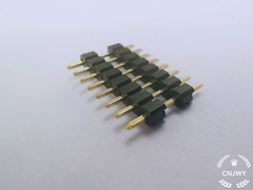 Plug In Male Pin Header Connector 1*8P L=14mm Double Plastic 0.8U Gold Flash PE Packaging