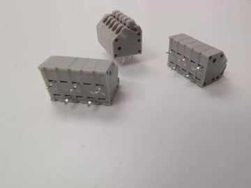 Không có vít Terminal Block Button Press Pitch 3.5mm Xám Dip/180° Đinh tùy chỉnh