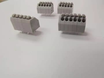 Không có vít Terminal Block Button Press Pitch 3.5mm Xám Dip/180° Đinh tùy chỉnh