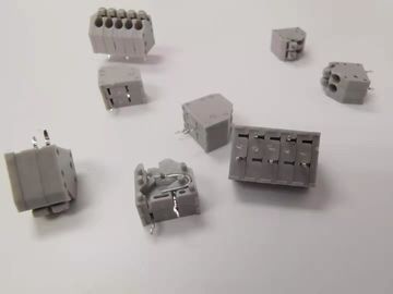 Không có vít Terminal Block Button Press Pitch 3.5mm Xám Dip/180° Đinh tùy chỉnh