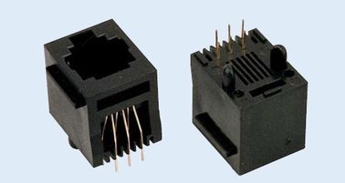 Nhựa BMS RJ11 góc phải tất cả các PBT&amp;Pa66 6P6C ổ cắm PCB