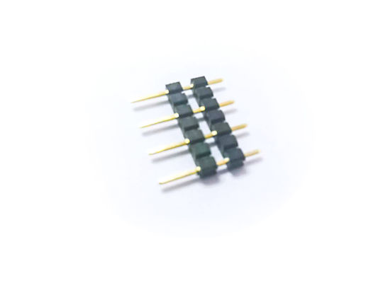 Phosphor đồng 2.54MM Pitch PA6T 1 * 7P Gold Flash Pin Header