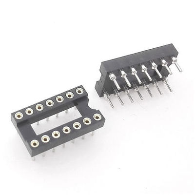 60VAC DIP SINGLE 2.54mm Pitch PBT Integrated IC Socket