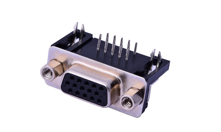 9 PIN 15 Ways nữ D Sub Input Output Connectors 250V AC Đánh giá điện áp với vít