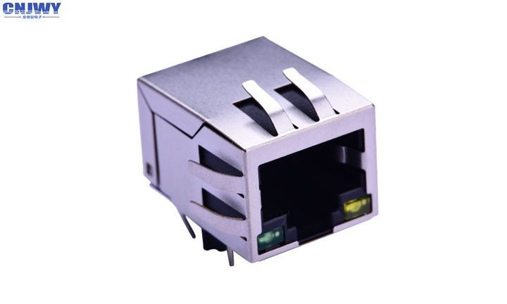 Phosphor Bronze Rj45 Network Connector Filter 100Base - T 90 độ Plug - In