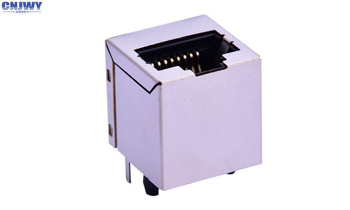 Cổng duy nhất Rj45 kết nối mạng 10P8C 180 độ Định giá hiện tại 1.5A