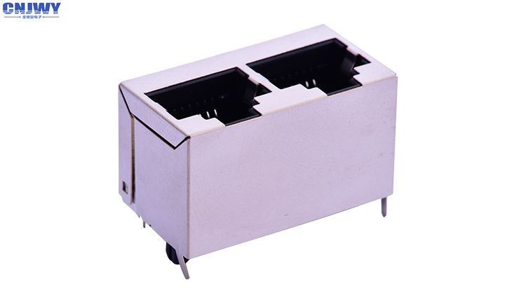 Cắm - In Punch Type Rj45 Network Connector Cổng kép 500 M Omega Min Kháng cách nhiệt
