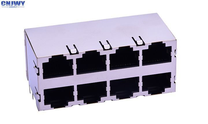 Cấu kết kết nối mạng RJ45 lớp hai ổ cắm 8 cổng 8p8c 90 độ