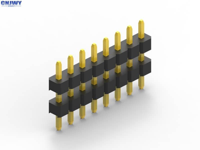 10 pin 2,54 mm Pitch Male Pin Header Connector Kháng tiếp xúc 20mΩ Max